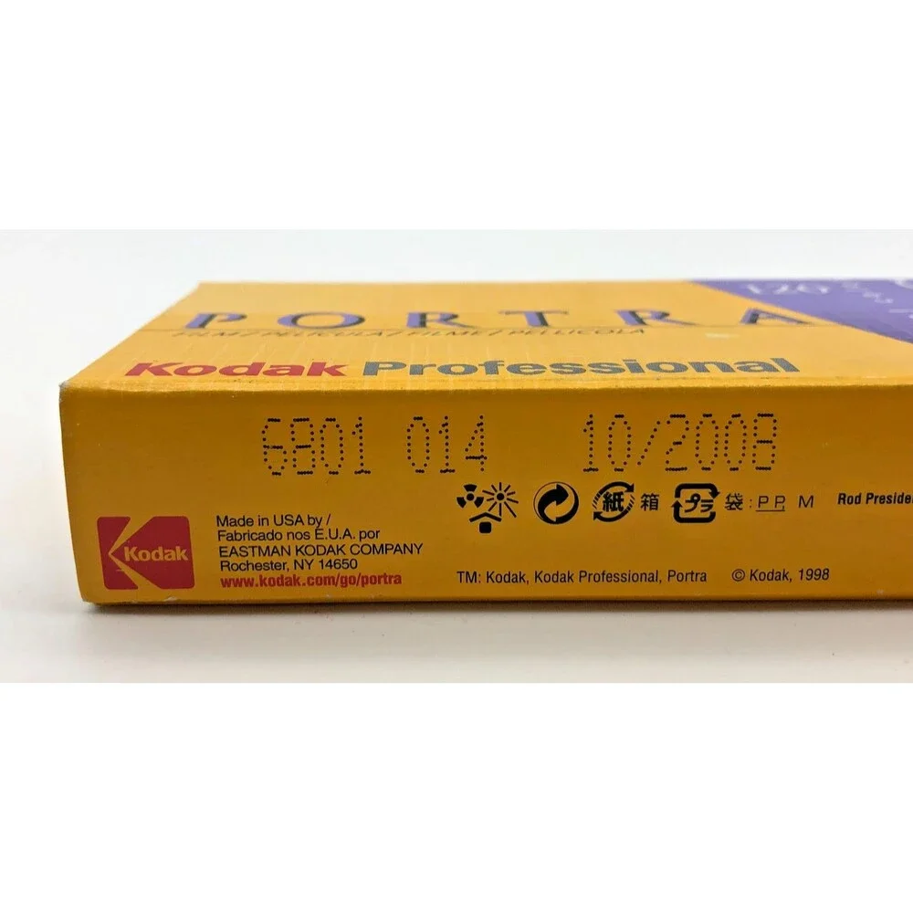 Kodak Professional Portra 120 Natural Color Film 5 Roll Pack Exp. 10/2008  NEW